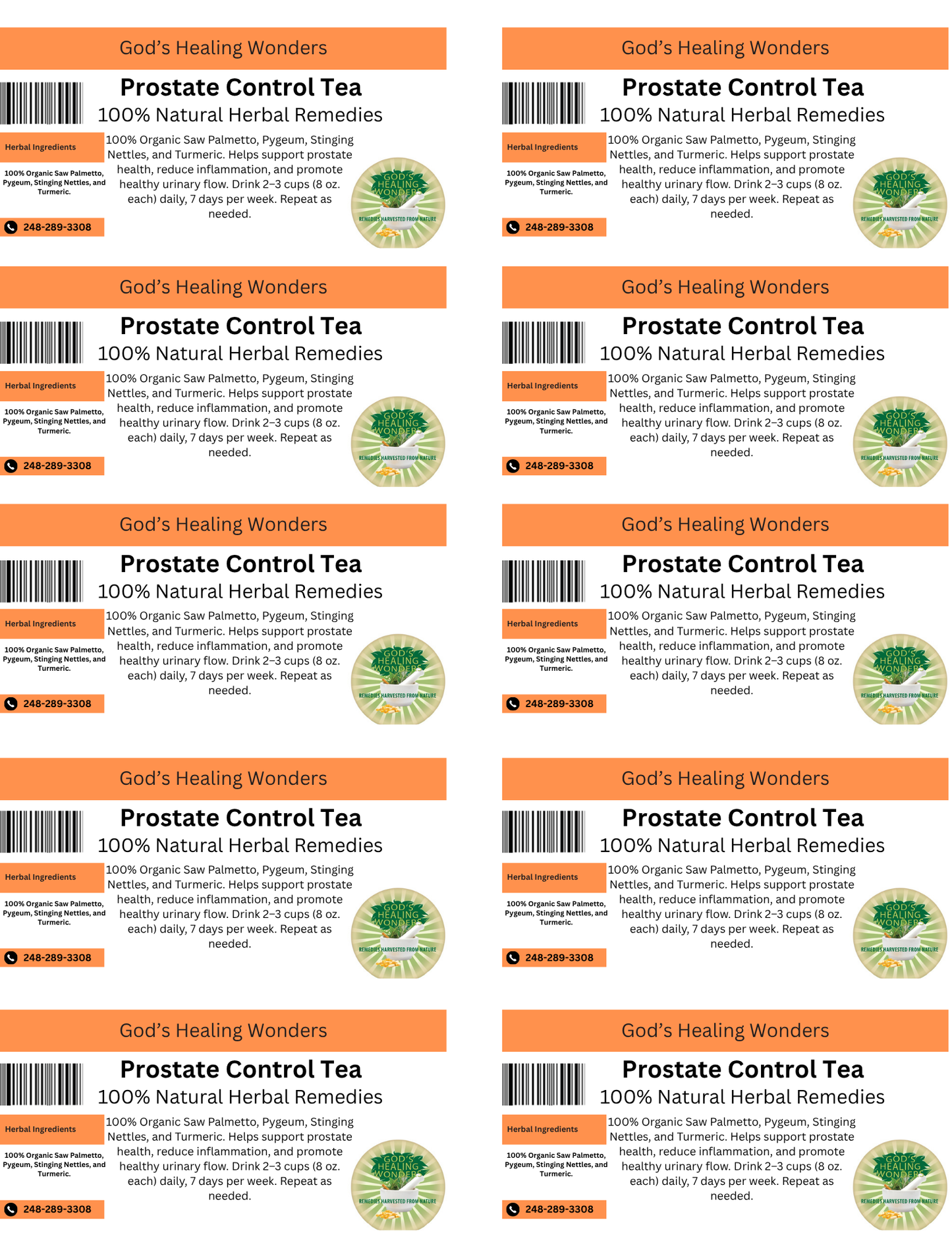 Prostate Control Tea
