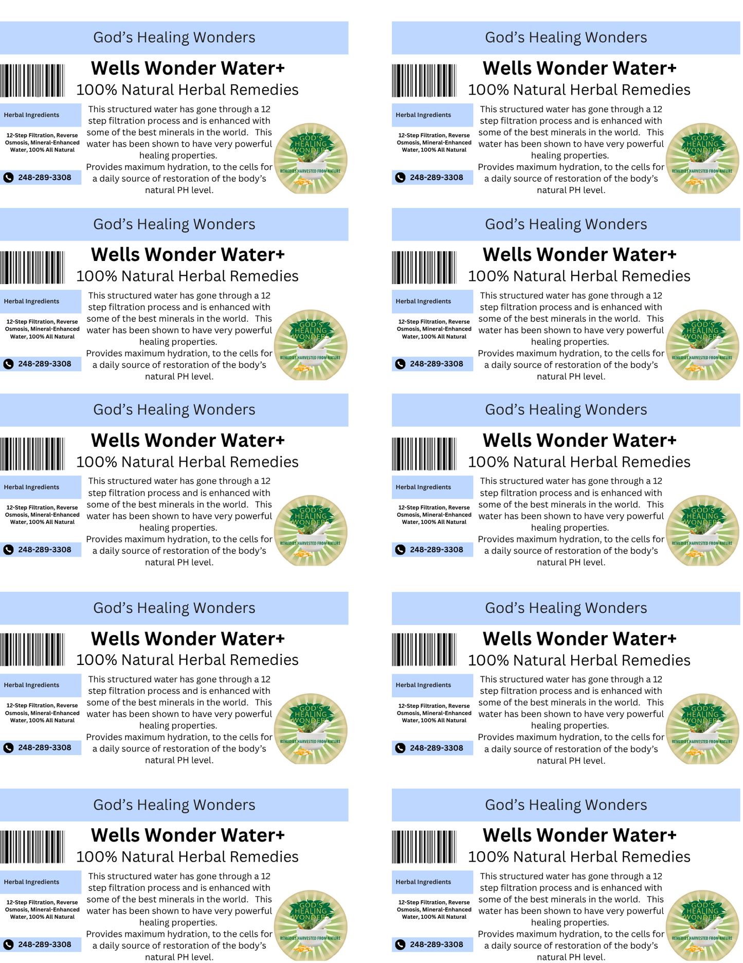 Wells Wonder Water+