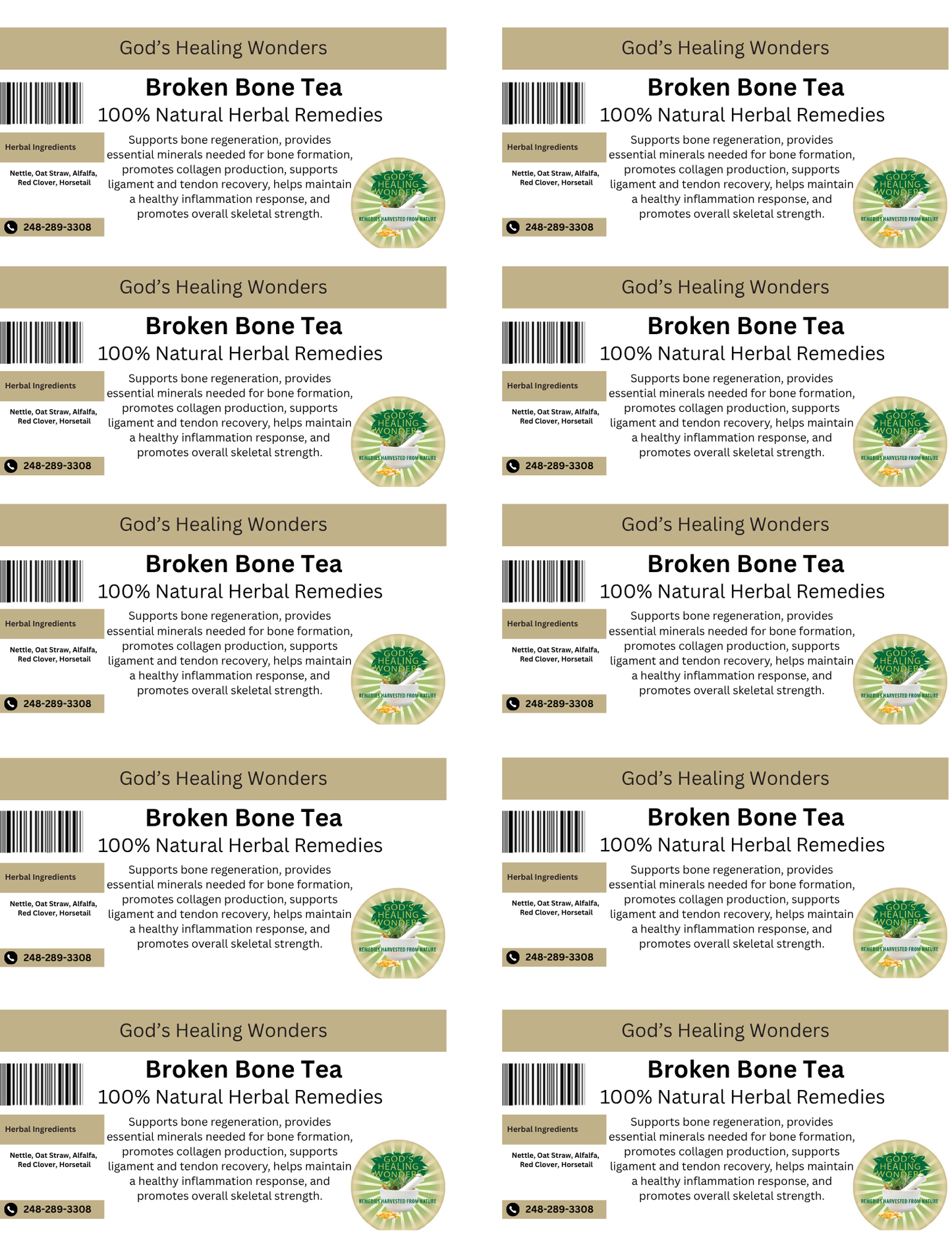Broken Bone Tea