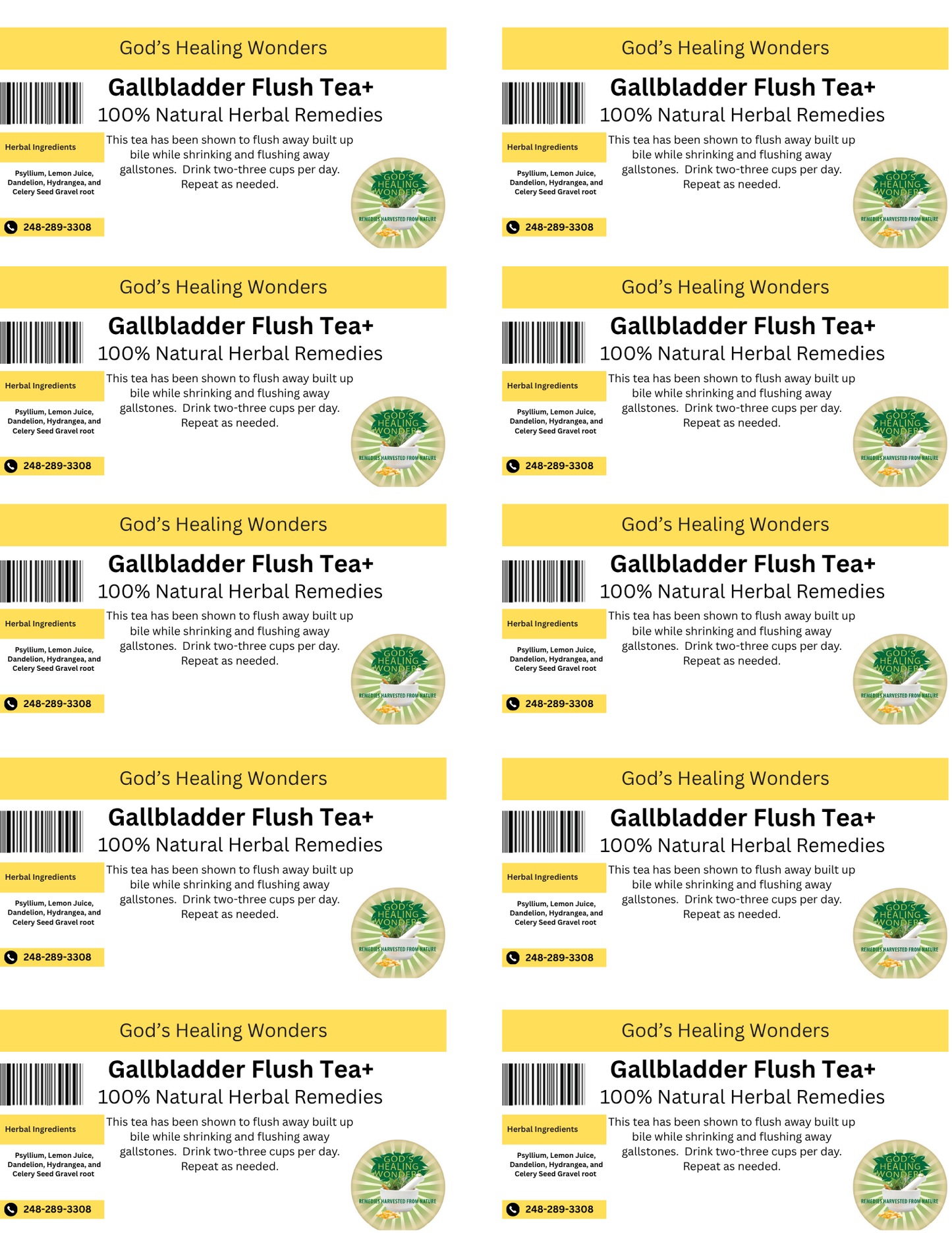 Gallbladder Flush Tea+