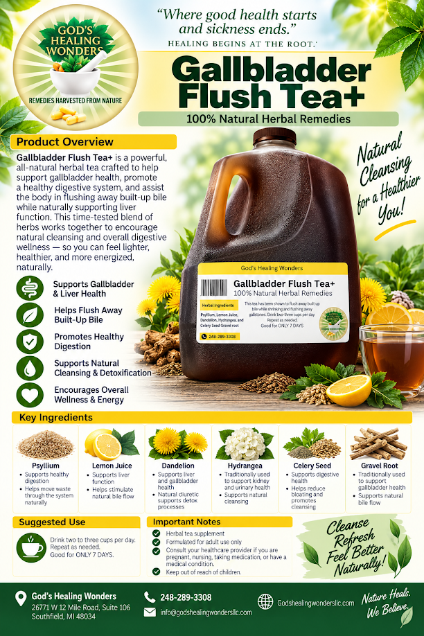 Gallbladder Flush Tea+